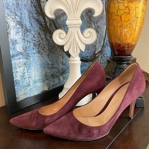 GIANVITO ROSSI Camoscio 85mm, Merlot Red, EU38 / US Size 7.5